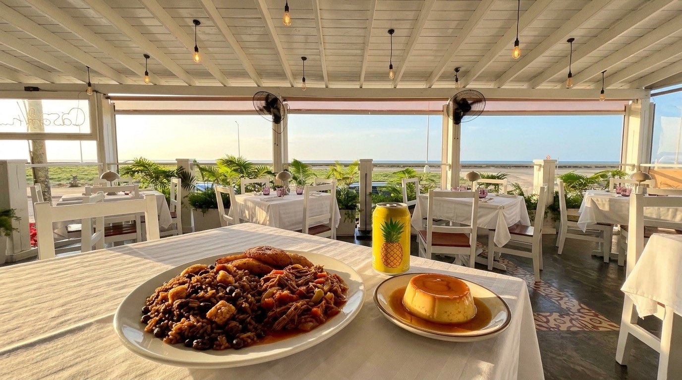 La terraza al atardecer